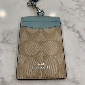 Coach Lanyard NWOT Baby Blue